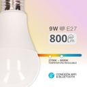 Lámpara estándar inteligente 9W E27 2700-6500K Regulable