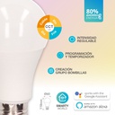 Lámpara estándar inteligente 9W E27 2700-6500K Regulable