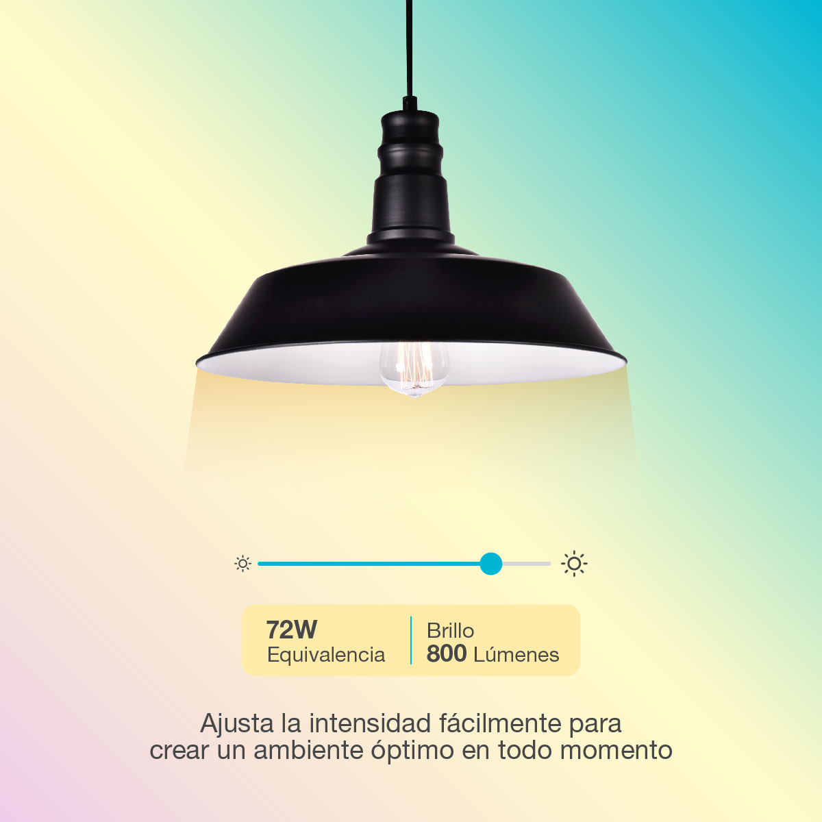 Lámpara estándar inteligente 9W E27 2700-6500K Regulable
