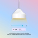 Lámpara LED vela inteligente 5,5W E14 RGB + CTT regulable