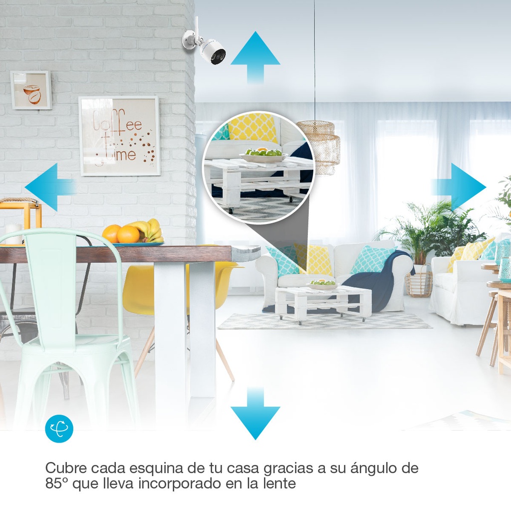 Cámara exterior inteligente visión nocturna a color 1080p - 2MP