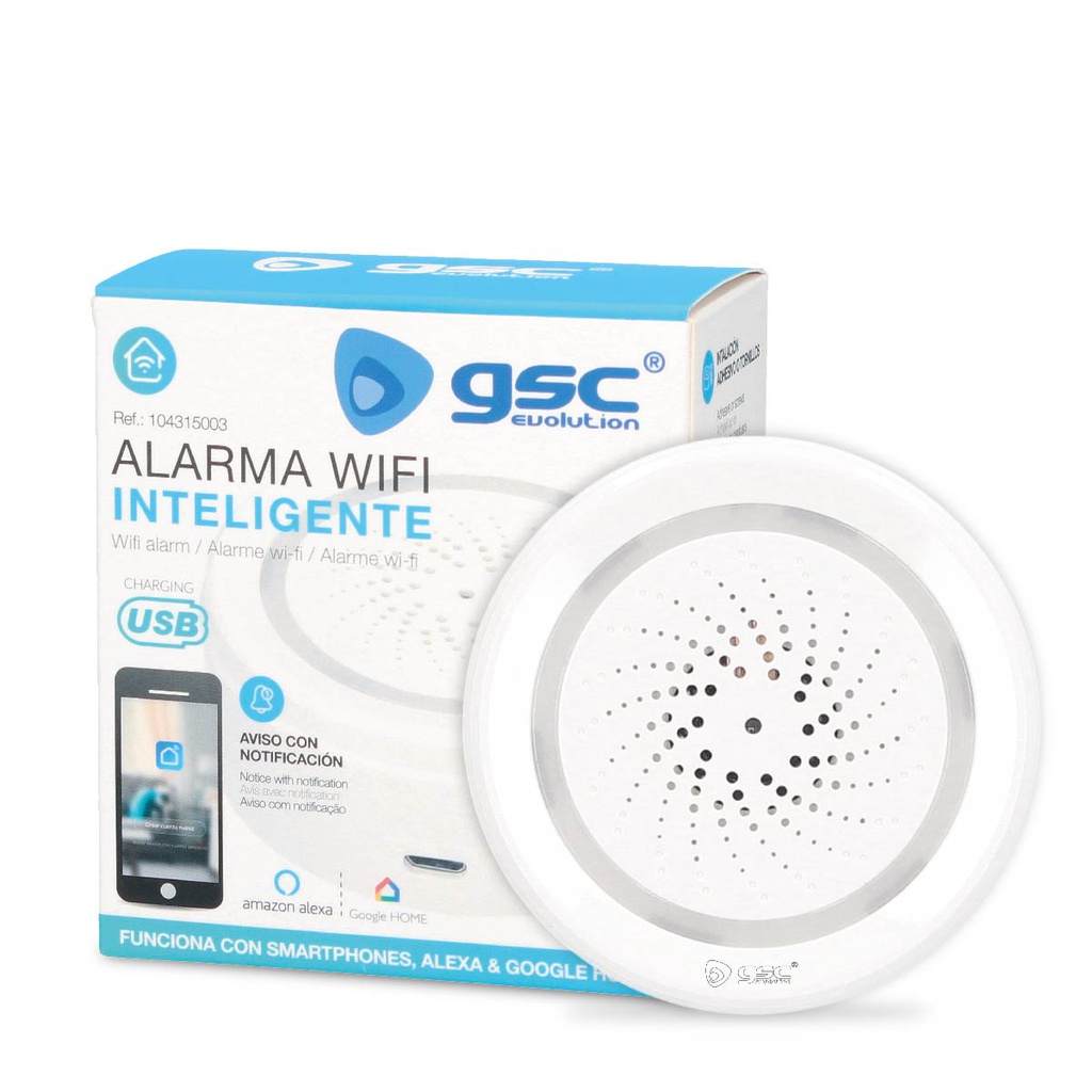 Alarma con sirena y control de temperatura y humedad vía wifi
