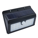 Aplique solar LED con sensor 4W 4200K Negro - 5u caja exp