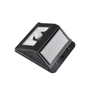 Aplique solar LED con sensor 1.6W 4200K Negro - 5u caja exp