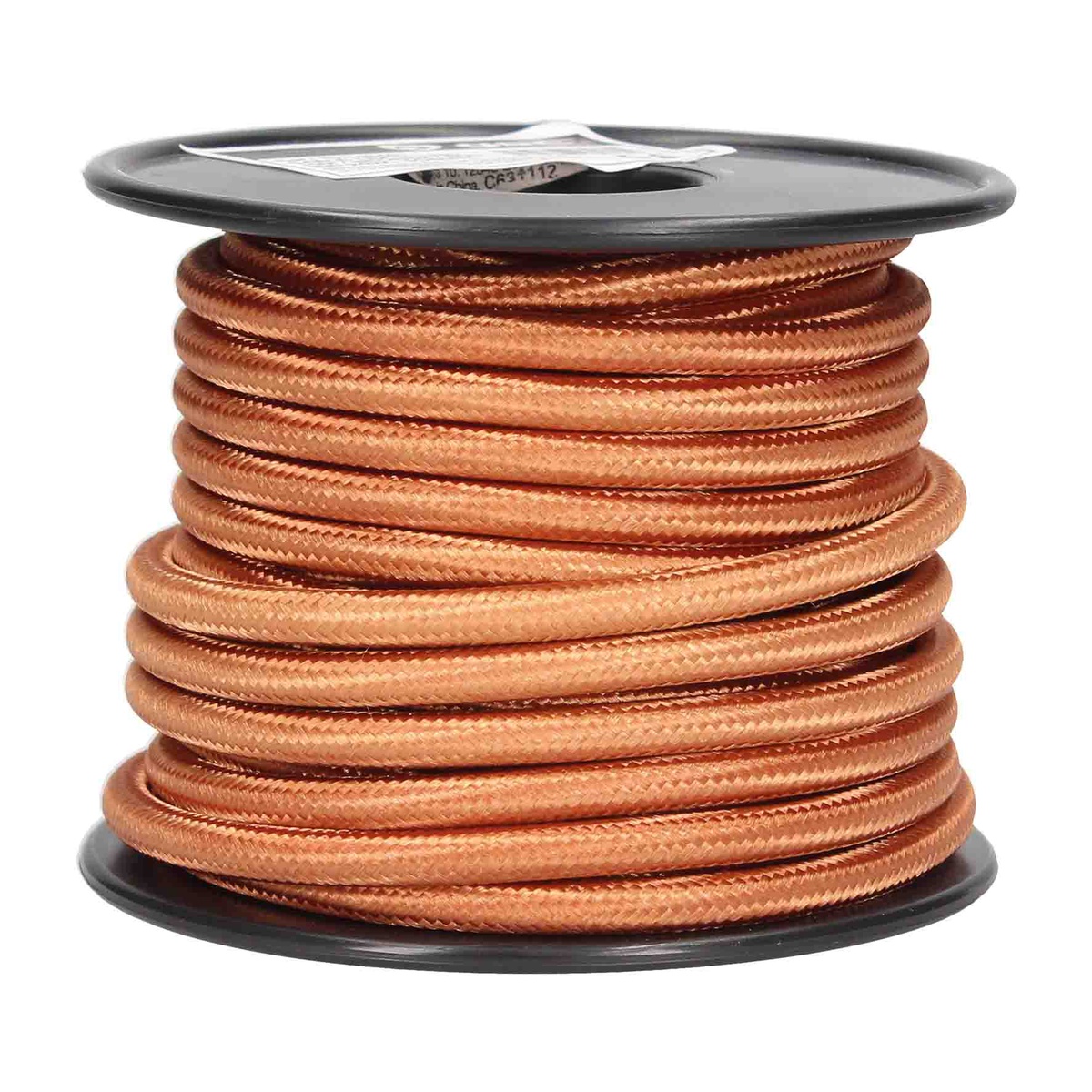 Cable textil liso 10M (2x0.75mm) Bronce