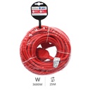 Prolongador sucko (3x1.5mm) 25M Rojo