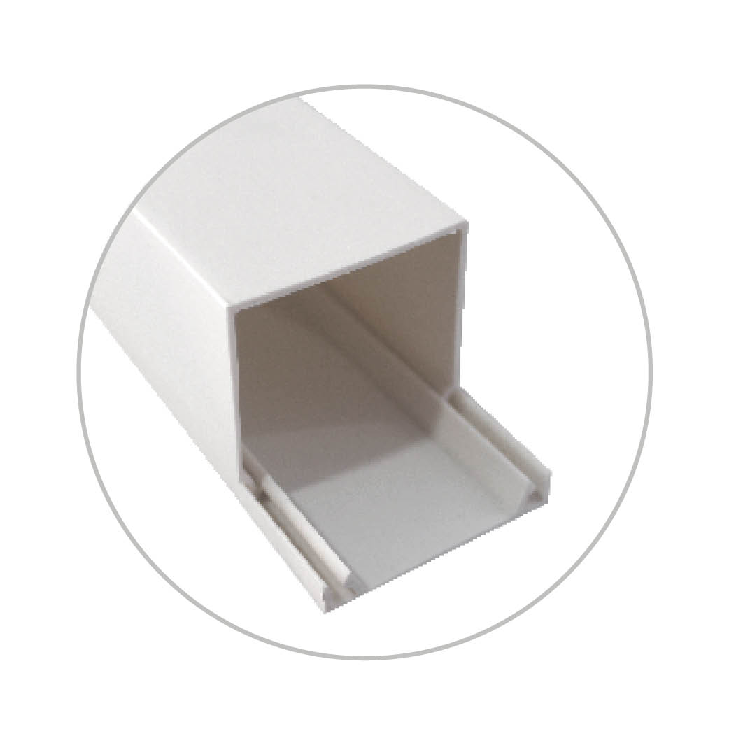 Mini-canaleta eléctrica blanca adhesiva 2M 10x15mm