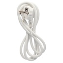 Conexion cable PVC + sucko (3x1.0mm) 1,5M Blanco