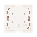 Base superficie Sucko 2P + TT lat. Blanco 80x80mm 16A 250V