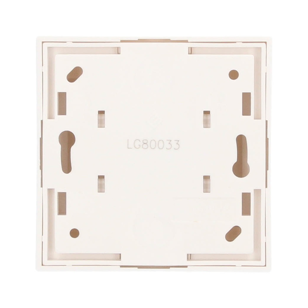 Base superficie Teléfono 6p4c Blanco 80x80mm