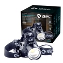 Linterna de cabeza LED con zoom recargable USB 1000lm