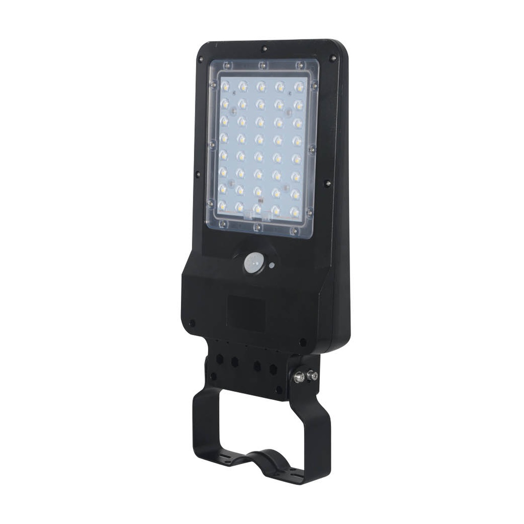 Farola solar LED Ornes con sensor crepuscular y movimiento 8W 6500K IP65