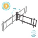 Soporte de TV motorizado abatible a ambos lados 32" - 75"