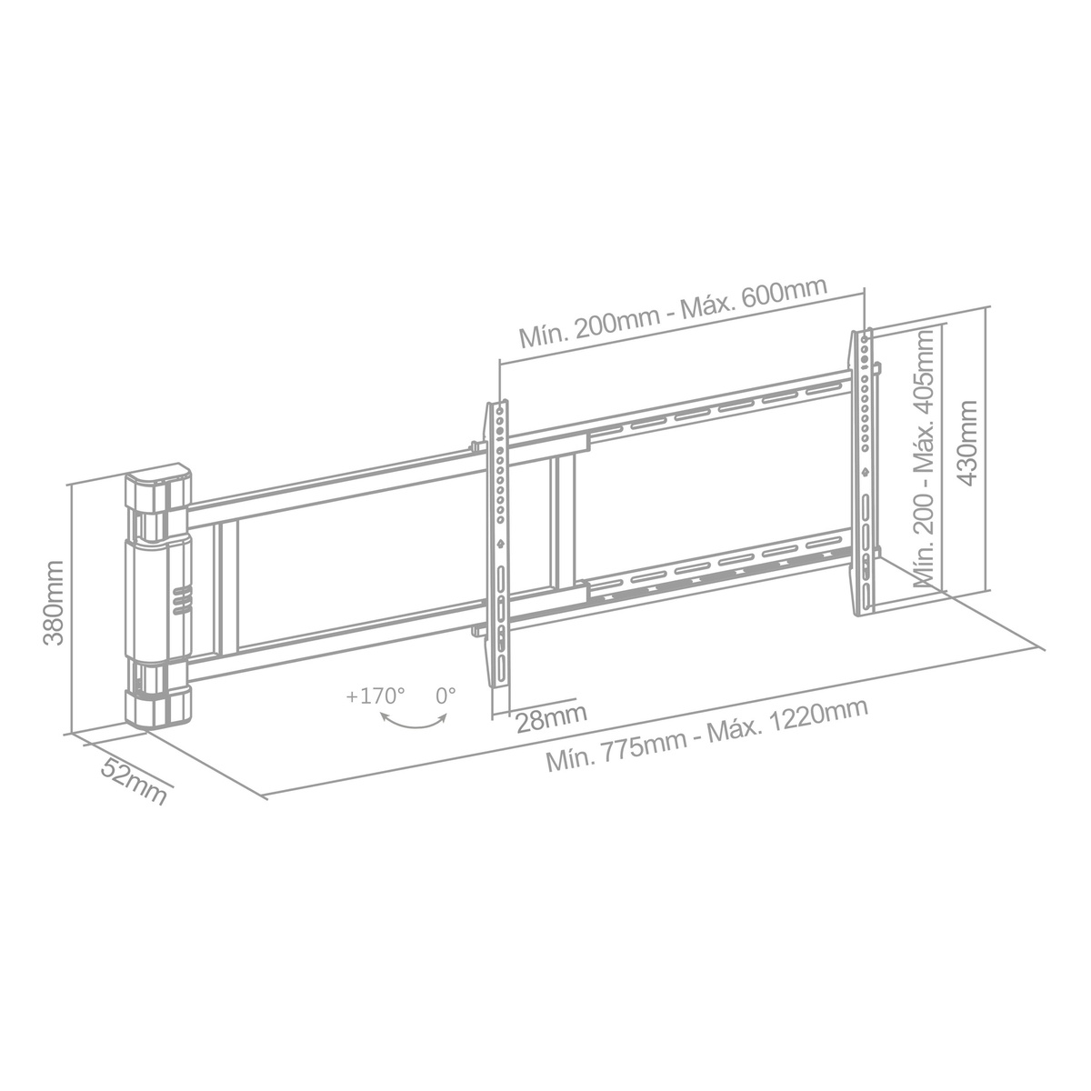 Soporte de Tv para Pared de 32″-75″ Fijo – VIREC