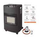 Kit estufa de gas plegable con regulador y goma de butano