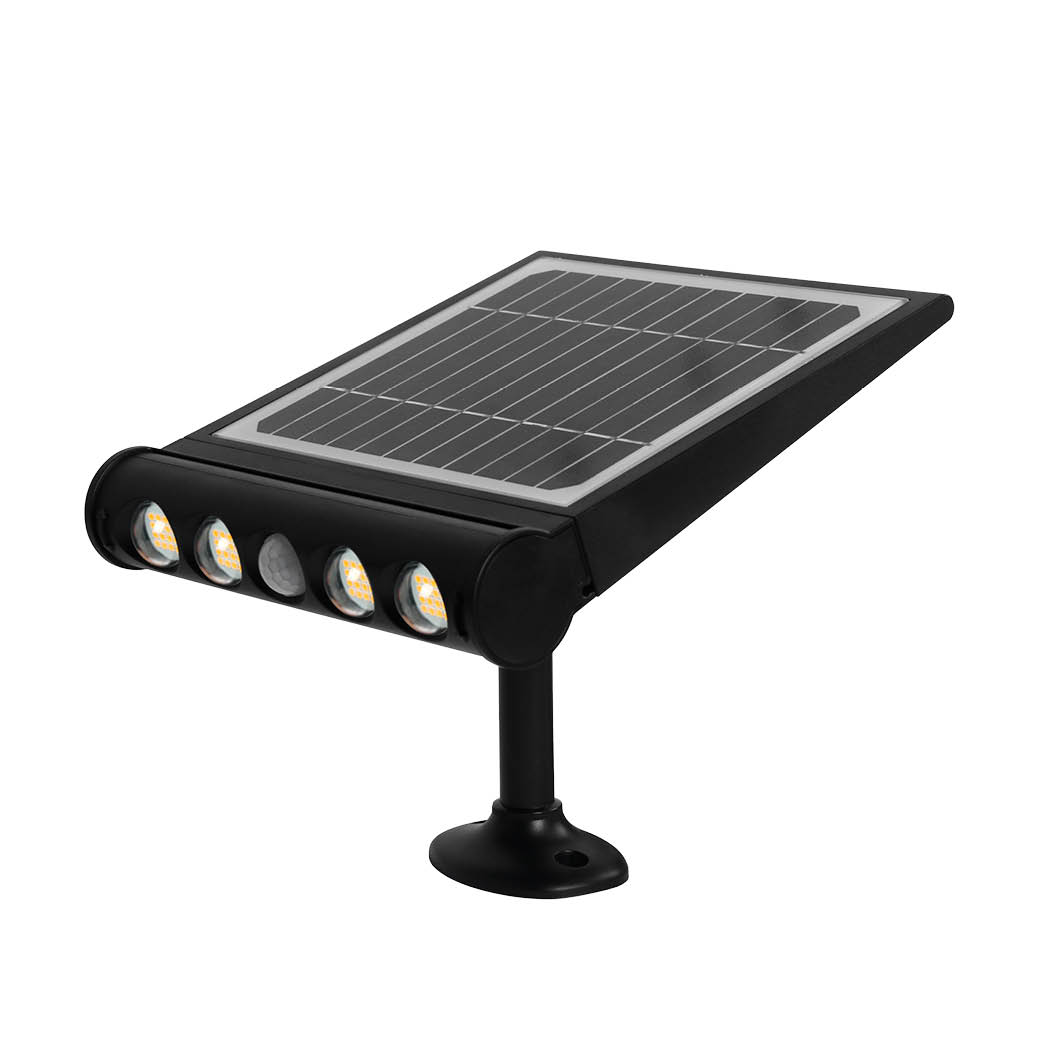 Aplique solar LED Tombua con sensor movimiento y crepuscular 8W 4000K Negro