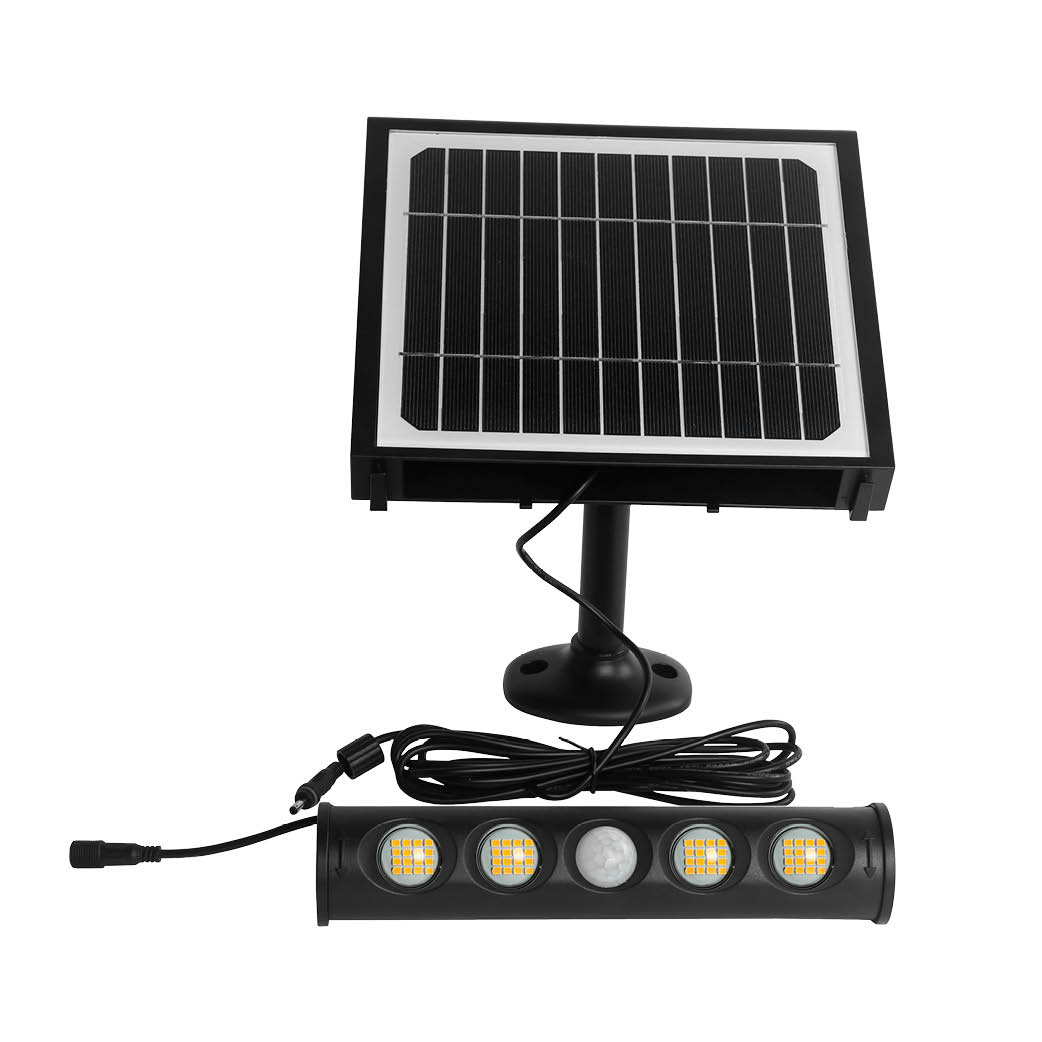 Aplique solar LED Tombua con sensor movimiento y crepuscular 8W 4000K Negro