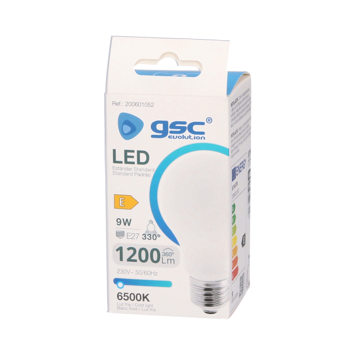 Lámpara LED estándar Serie Cristal 9W E27 6500K