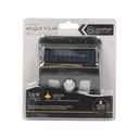 Aplique solar LED con sensor 1.6W 4200K Negro - 5u caja exp