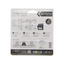 Aplique solar LED con sensor 1.6W 4200K Negro - 5u caja exp