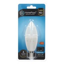 Lampara vela 9W E14 6000K -12u caja exp