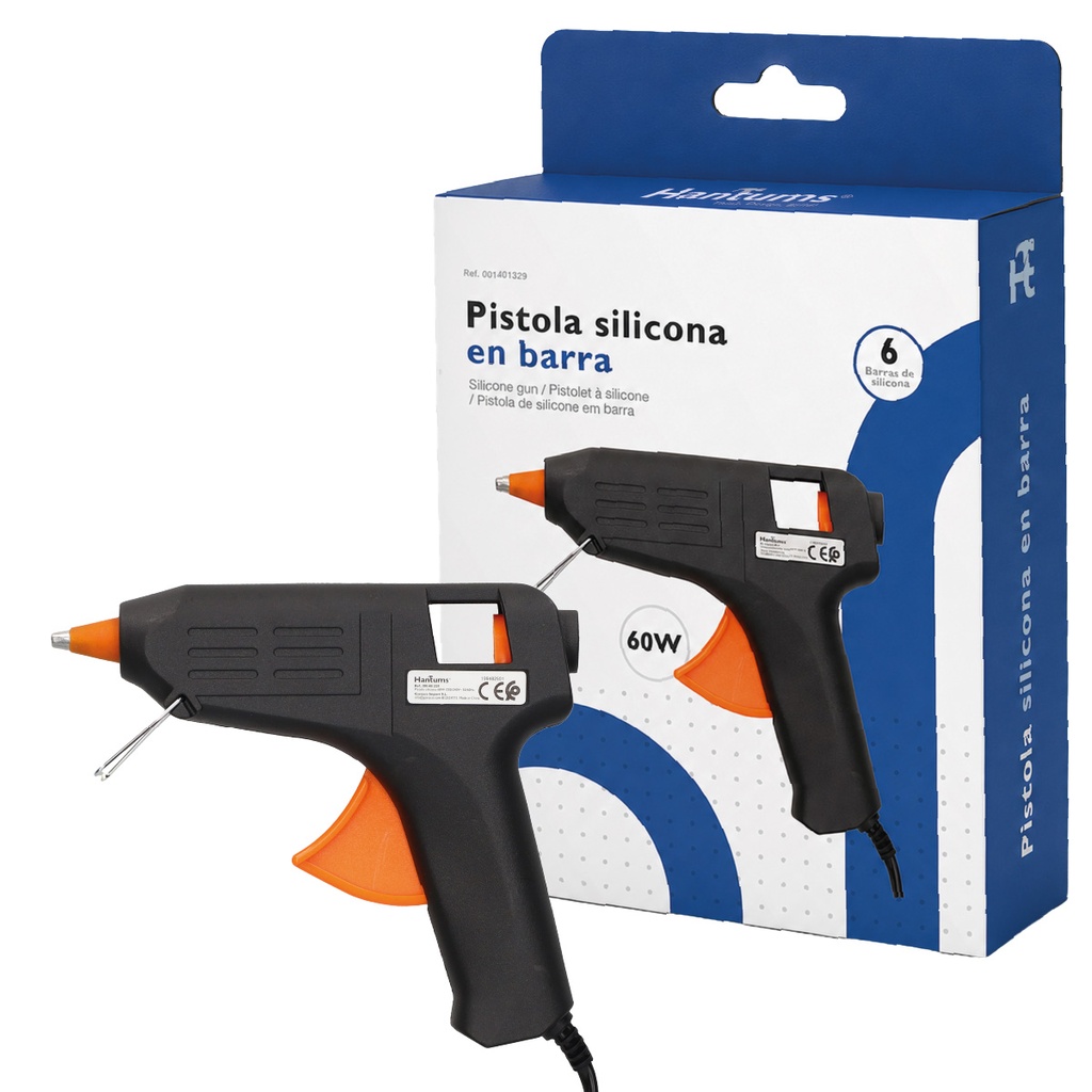 Pistola de silicona en barra 60W - Blister