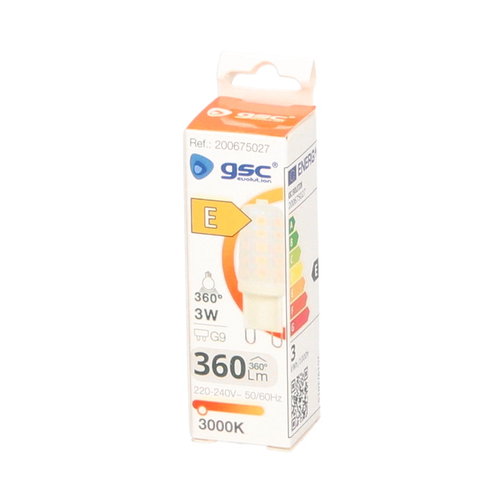 Lámpara LED SMD 3W G9 3000K