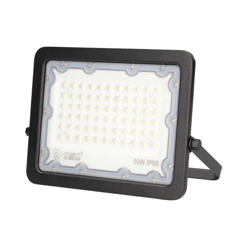 Proyector aluminio LED 50W 3000K IP65 Negro