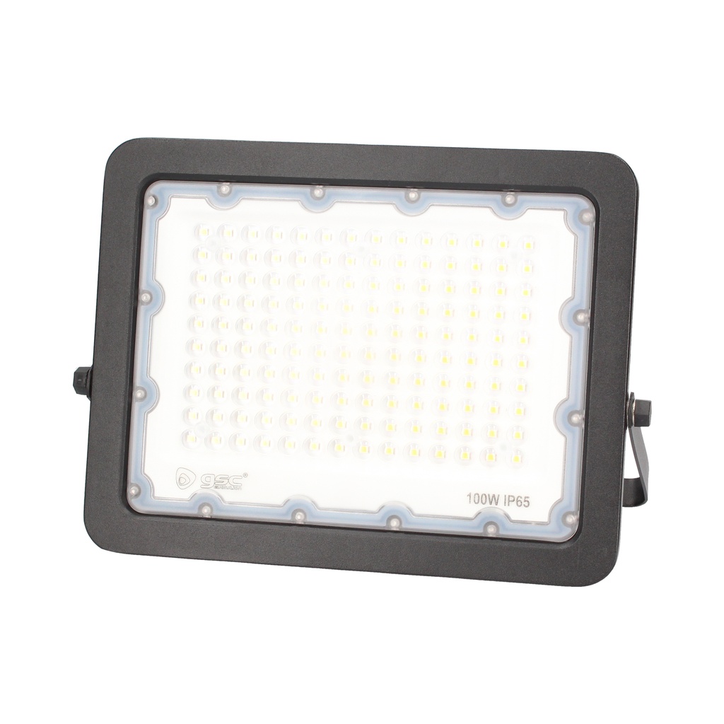 Proyector aluminio LED 100W 6500K IP65 Negro