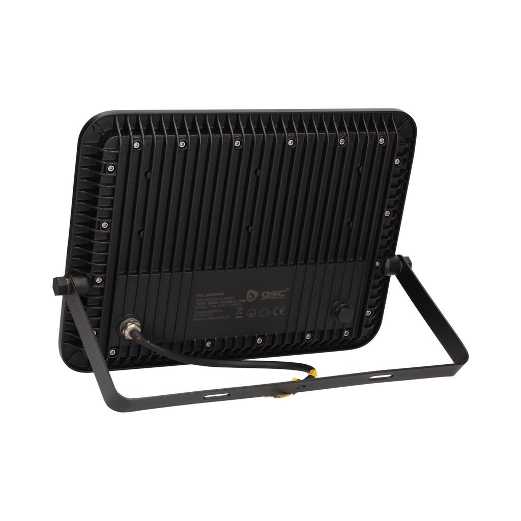 Proyector aluminio LED 150W 6500K IP65 Negro