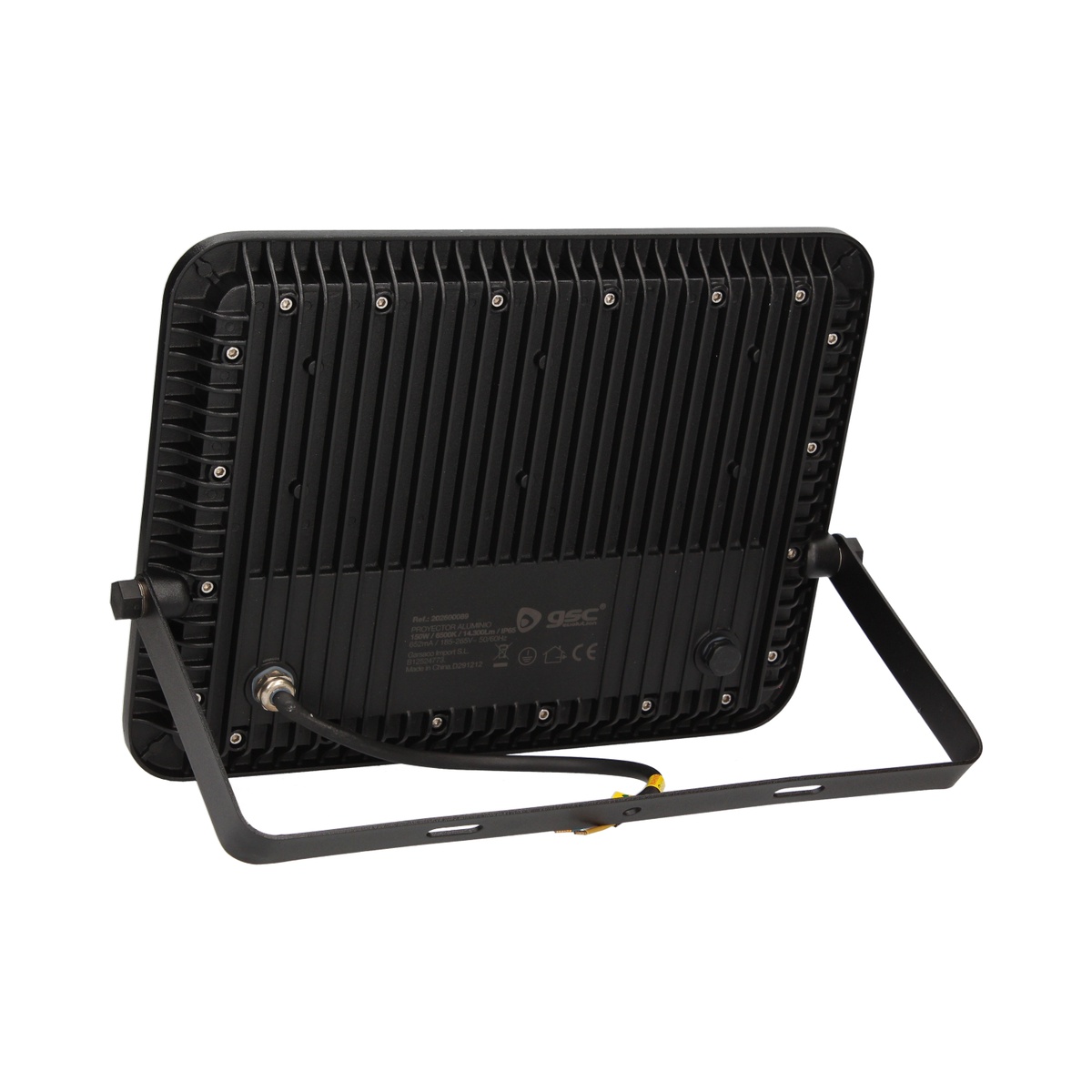 Proyector aluminio LED 150W 6500K IP65 Negro