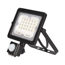 Proyector aluminio LED con sensor 20W 6500K IP65 Negro