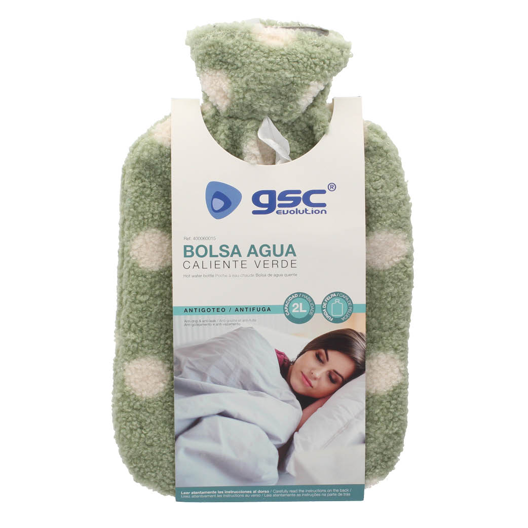 Bolsa de agua caliente 2L Verde
