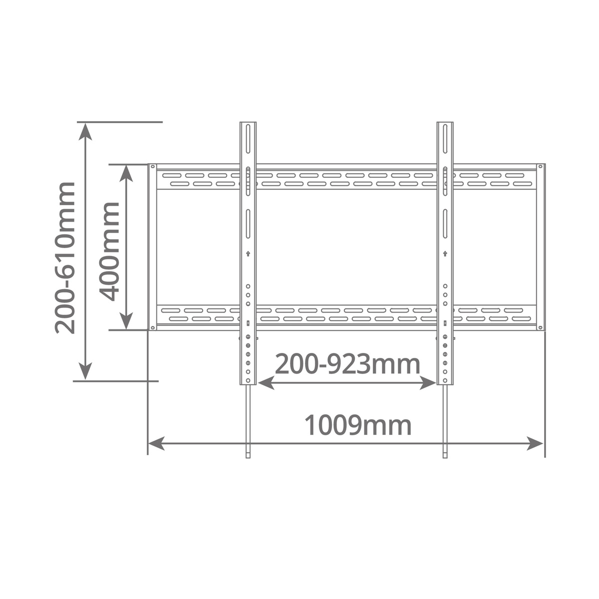 Soporte de TV fijo Heavy duty 60&quot; - 100&quot;