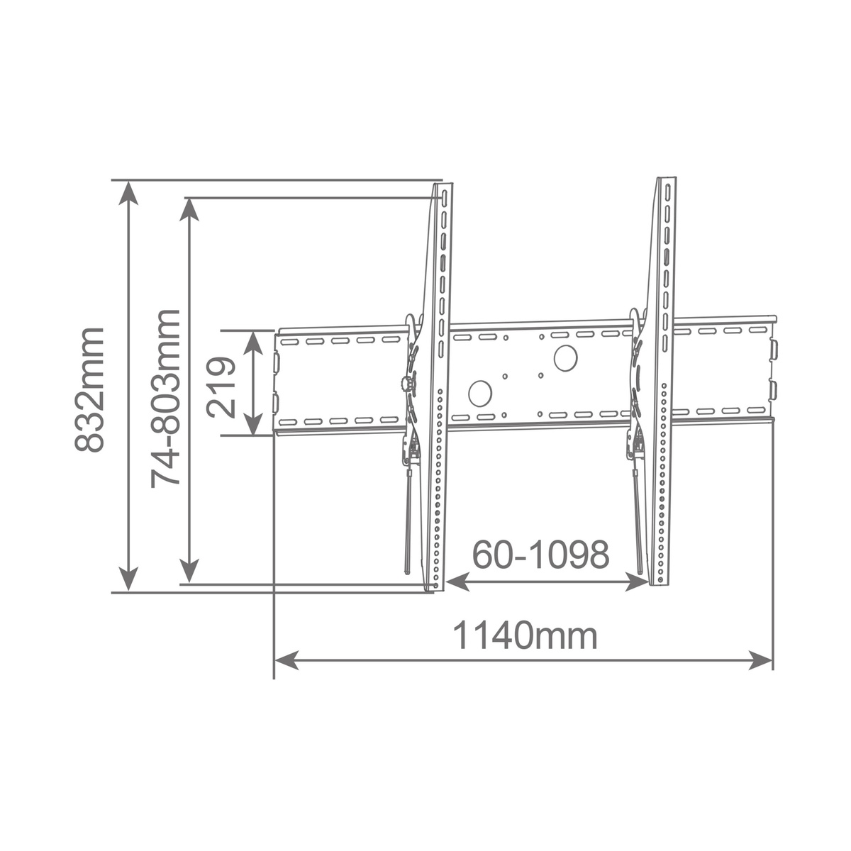 Soporte de TV Heavy duty 60&quot; - 100&quot;