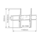 Soporte de TV Heavy duty 60" - 100"