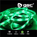Rollo 5M LED SMD5050 (7.2W) Verde IP65 24V