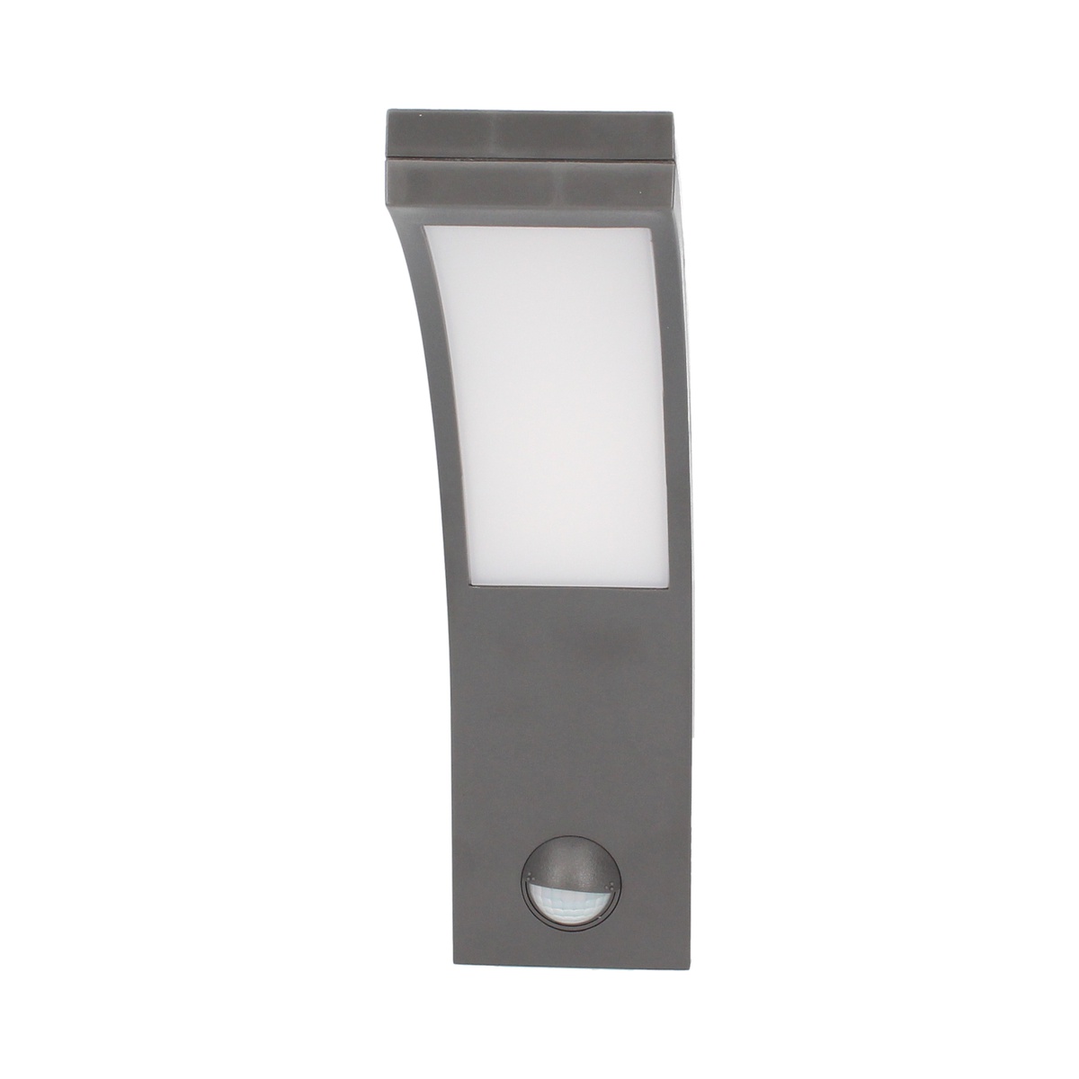 Aplique pared LED Tegar con sensor movimiento 15W 4200K Gris antracita