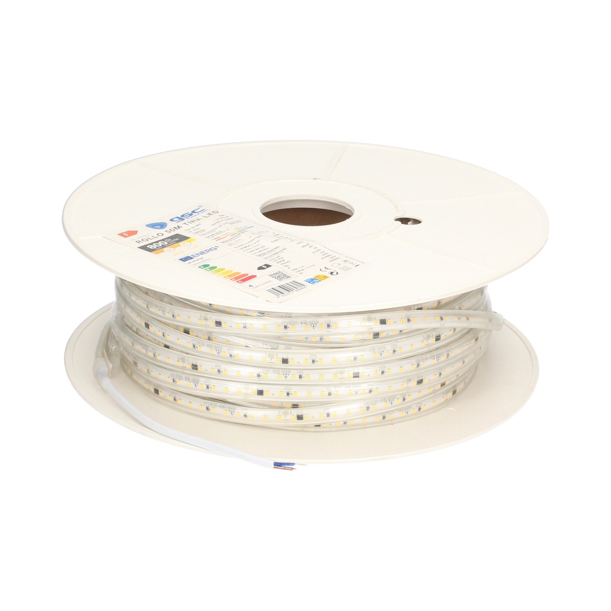 Rollo 50M tira LED 8W/M 4000-4500K IP65 230V