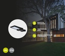 Farola solar LED Ornes con sensor crepuscular y movimiento 8W 6500K IP65