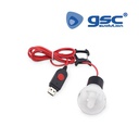 Linterna colgante USB 2.6W con gancho e iman