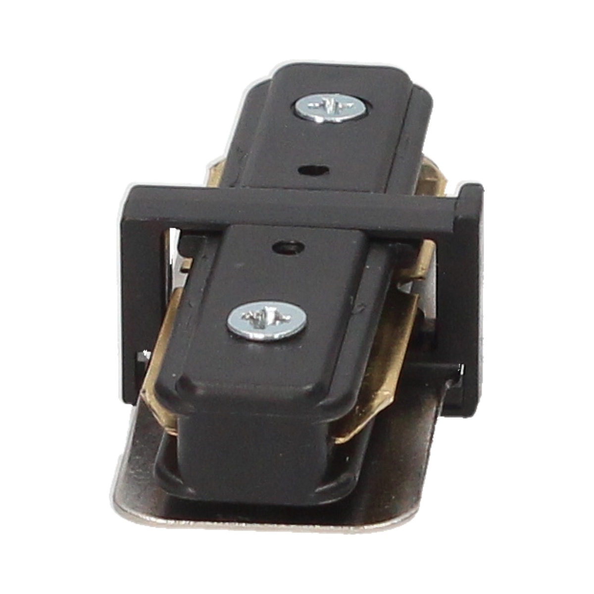 Conector recto para foco monofásico Negro