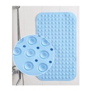 Alfombra de baño antideslizante 36x70cm Azul