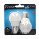 Pack 2 bombillas esféricas LED 6W E27 6000K - 10u caja exp