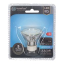 Lámpara LED dicroica cristal 5W GU10 6000K - 12u caja exp