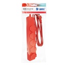 Base multiple con tapas 5T (3x1.5mm) 3M Rojo