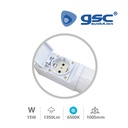 Regleta LED Baño con toma 15W 6500K IP44