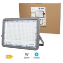 Proyector aluminio LED 200W 6500K IP65 Gris