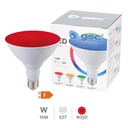 Lámpara LED PAR38 15W E27 Rojo IP65