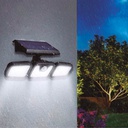 Aplique solar LED orientable Siltala 5,92W 6500K Negro